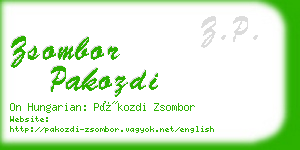 zsombor pakozdi business card